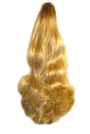 est257 - Kunsthaarteil, Langes Haarteil mit Butterflyspange, Haarlänge ca 45 cm